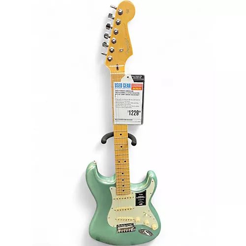 Used Fender American Professional II Stratocaster mystic surf green Solid Body Electric Guitar mystic surf green