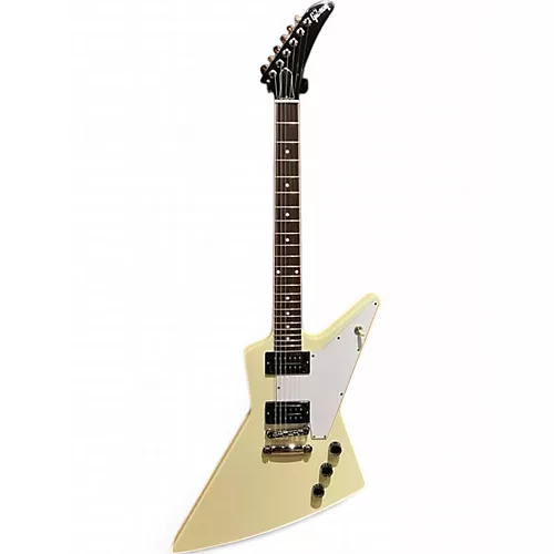 Used 2024 Gibson '70s Explorer Classic White Solid Body Electric Guitar Classic White
