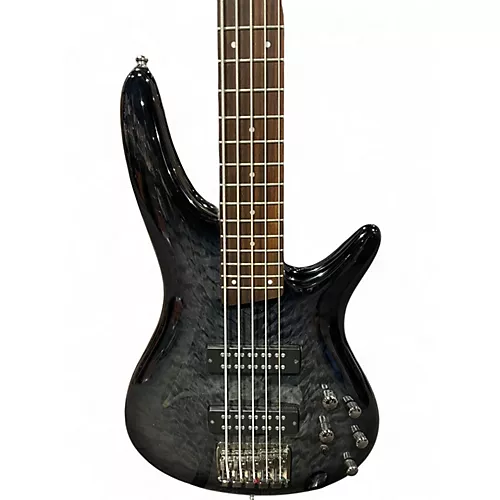 Used Ibanez SR405EQM Trans Black Electric Bass Guitar Trans Black