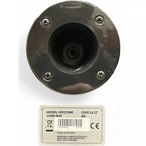 Used Marshall MX212AR 160W 2x12 Vertical Slant Guitar Cabinet