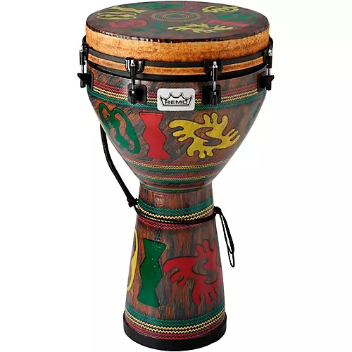 Remo Mondo Key-Tuned Djembe Adinkra