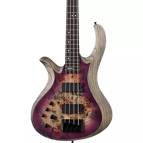 Schecter Guitar Research Riot-4 Left-Handed 4-String Electric Bass Aurora Burst