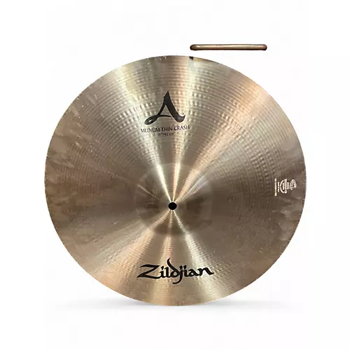 Used Zildjian 17in A CUSTOM MEDIUM THIN CRASH Cymbal 37