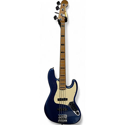 Used Fender American Ultra Jazz Bass Blue Electric Bass Guitar Blue