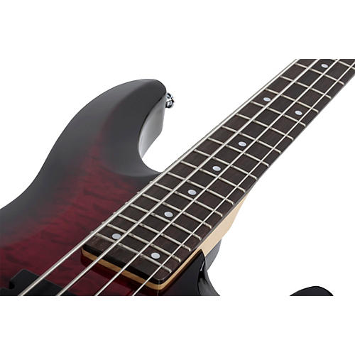 Schecter Guitar Research C-4 Plus Electric Bass See-Thru Cherry Burst