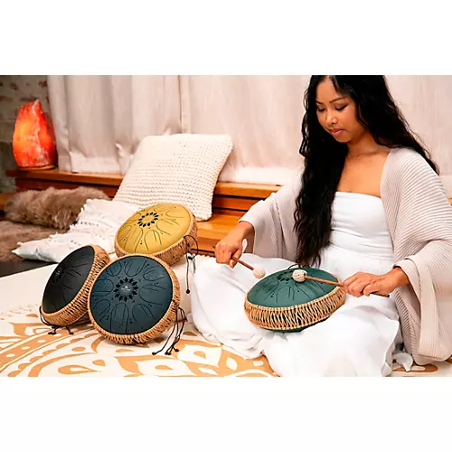 MEINL Sonic Energy B Minor Medium Octave Steel Tongue Drum Black