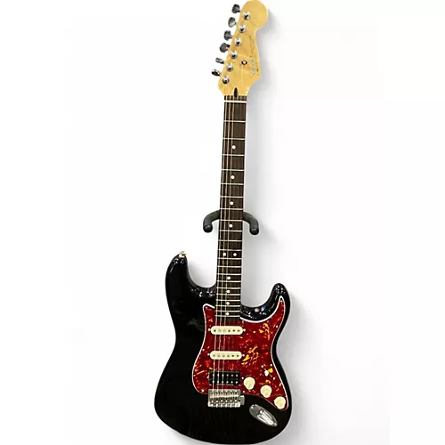 Used Fender STRATOCASTER Black Solid Body Electric Guitar Black