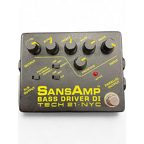 Used Tech 21 Sansamp PBDR Bass Driver DI Bass Effect Pedal