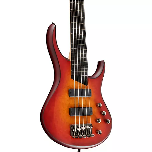 MTD Kingston ZX 5-String Fretless Electric Bass Guitar Cherry Burst