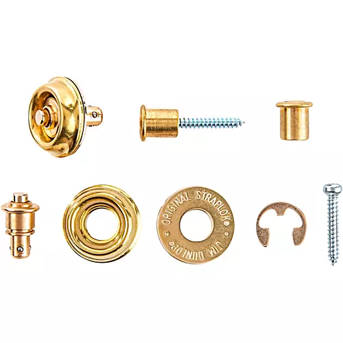 Dunlop Straplok Flush Mount Strap Retainer System Brass