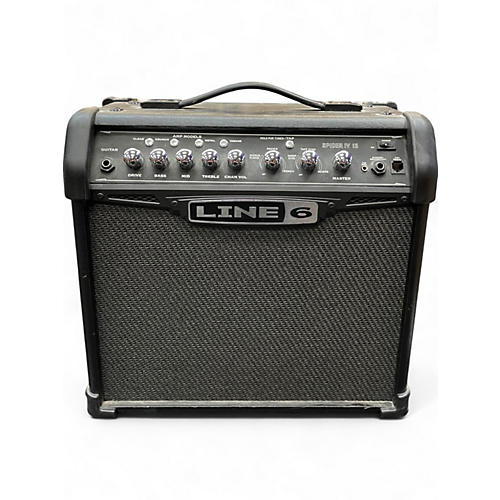 Used Line 6 Spider IV 15W 1X8 Guitar Combo Amp