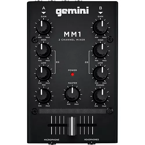 Gemini MM1 2 Channel Audio Mixer