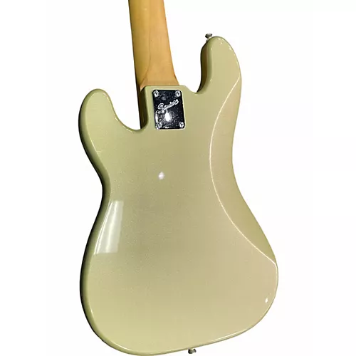 Used Squier PRECISION BASS 5 STRING Gold Electric Bass Guitar Gold