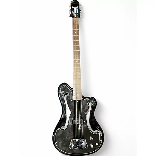 Used Eastwood TB64 Black Electric Bass Guitar Black