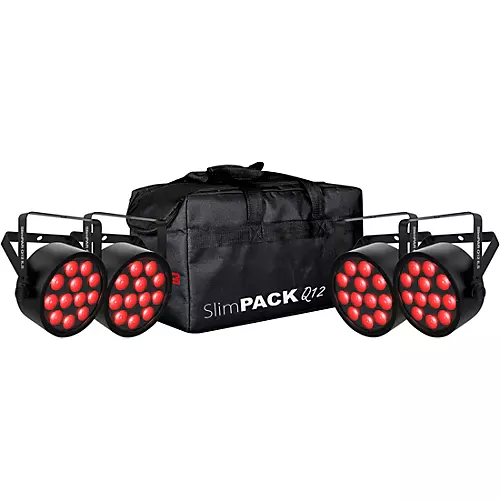 CHAUVET DJ SlimPACK 4-Pack of SlimPAR Q12 ILS With Bag