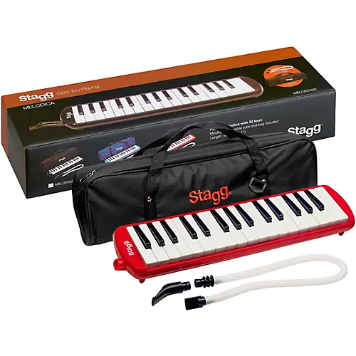 Stagg 32 Key Melodica with Gig Bag Blue