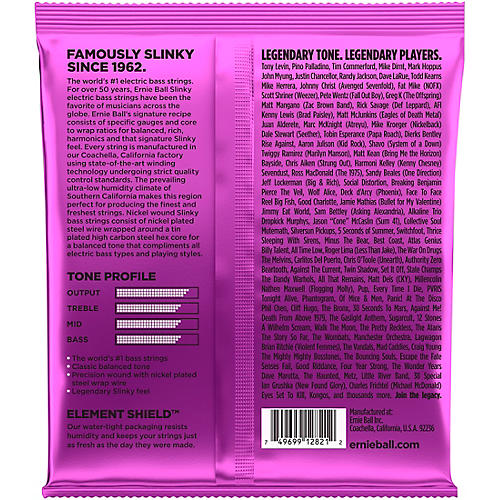 Ernie Ball 2821 Power Slinky 5-String Bass Strings