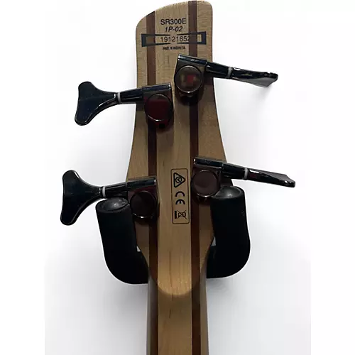 Used Ibanez SR300 Glitter Black Electric Bass Guitar Glitter Black