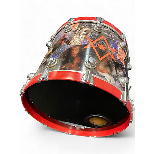 Used DW 5 Piece COLLECTOR'S CUSTOM SERIES MAPLE KITTEN WRAP Drum Kit KITTEN WRAP