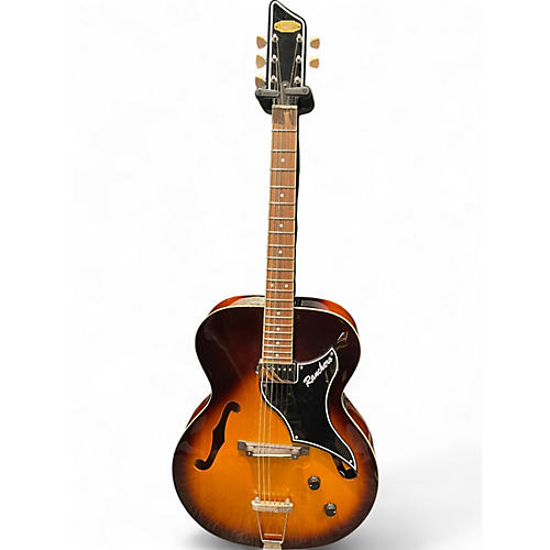Used Supro Ranchero Sunburst Hollow Body Electric Guitar Sunburst