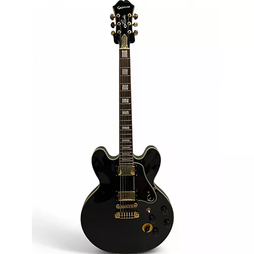Used Epiphone BB King Lucille Black Hollow Body Electric Guitar Black