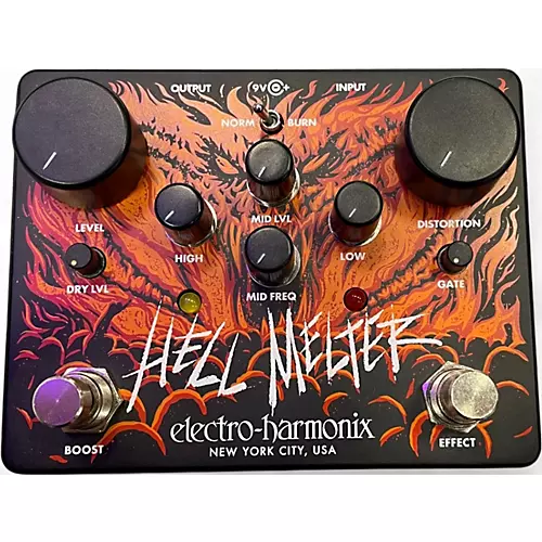 Used Electro-Harmonix HELL MELTER Effect Pedal