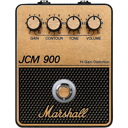Marshall JCM900 Distortion and Gain Effects Pedal Black and Gold