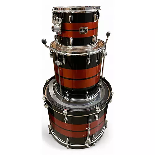 Used Yamaha 3 piece Tour Custom 2 Tone Sunburst Drum Kit 2 Tone Sunburst