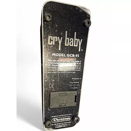 Used Dunlop GCB95 Original Crybaby Wah Effect Pedal