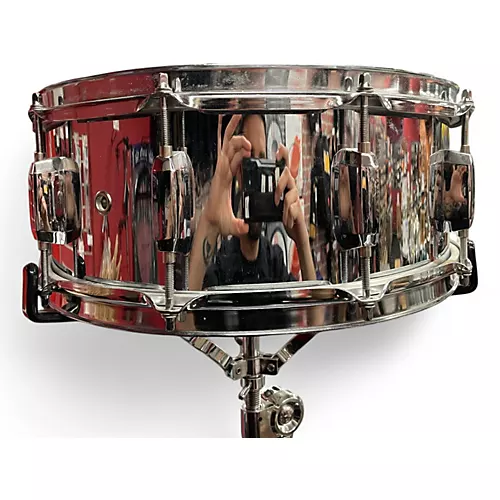 Used 2002 Pearl 14in STUDENT SNARE STEEL Drum STEEL 33