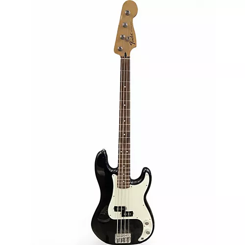 Used Fender Standard Precision Bass Black Electric Bass Guitar Black