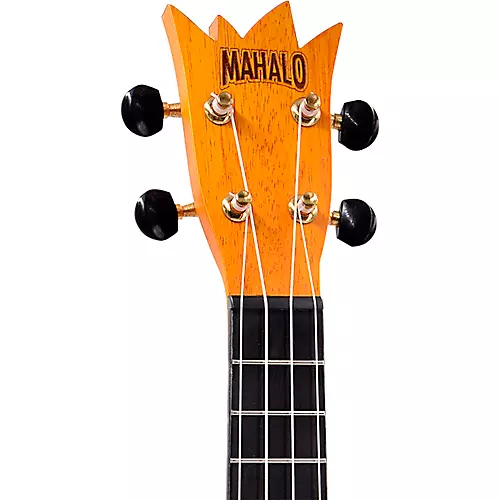 Mahalo Pineapple Laser Engraved Soprano Ukulele