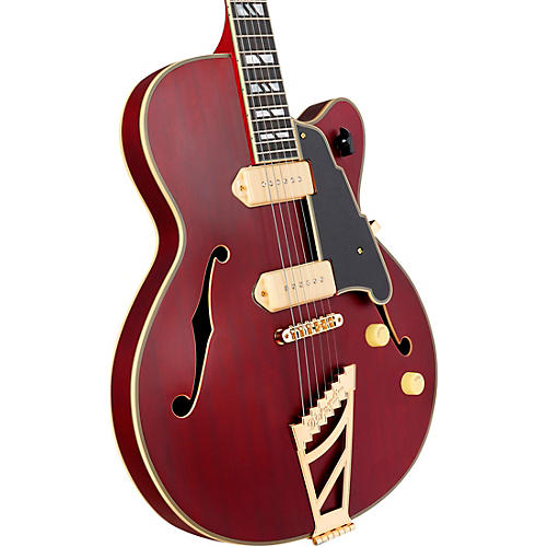 D'Angelico Deluxe 59 Hollowbody Electric Guitar Satin Trans Wine