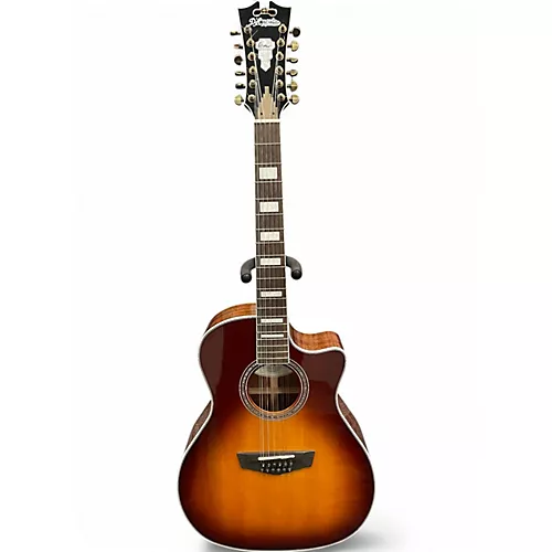 Used D'Angelico premier fulton Brown Sunburst 12 String Acoustic Electric Guitar Brown Sunburst