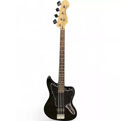 Used Squier Jaguar Bass Black Electric Bass Guitar Black