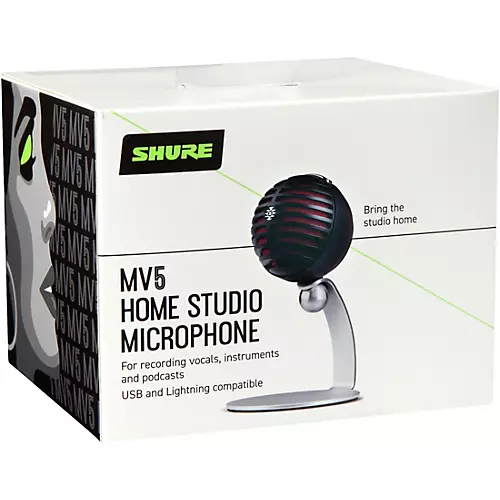Shure MV5 Home Studio Microphone Black