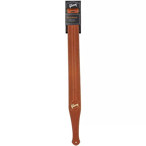 Gibson Classic Leather Guitar Strap with Suede Back Brown