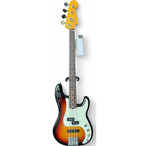 Used Fender American Ultra Precision Bass 2 Tone Sunburst Electric Bass Guitar 2 Tone Sunburst