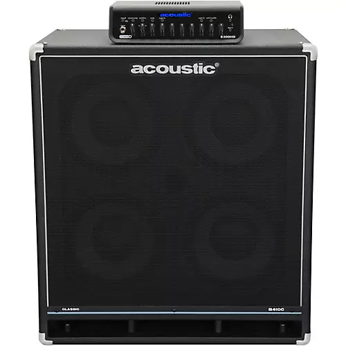 Acoustic B410C Classic 400W 4x10 Bass Speaker Cabinet Black