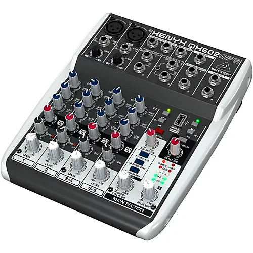 Behringer XENYX QX602MP3 6-Channel Mixer With MP3 Player