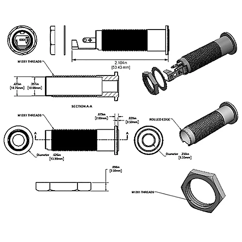 Pure Tone Technologies Pure Tone Barrel Jack Nickel