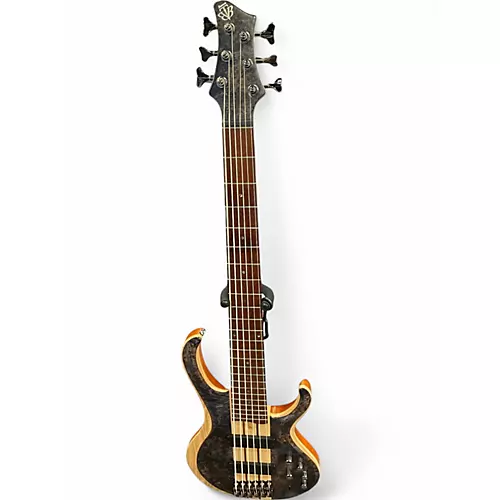 Used Ibanez BTB846 Spalted Purple Burl Electric Bass Guitar Spalted Purple Burl