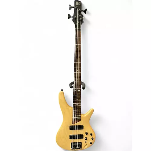 Used Ibanez SR600 Natural Electric Bass Guitar Natural