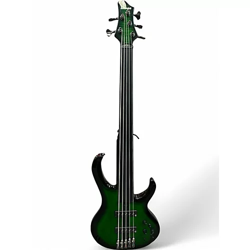 Used Ibanez Steve Di Giorgio Signature Dark Moss Burst Electric Bass Guitar Dark Moss Burst