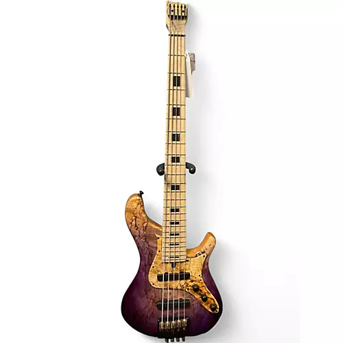 Used 2024 Brubaker NBS-USA-5 Headless Purple Haze Electric Bass Guitar Purple Haze