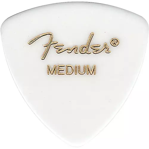 Fender 346 White Guitar Picks Medium 6 Dozen