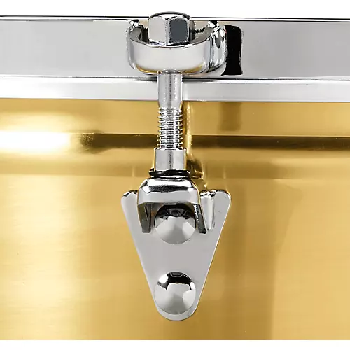 LP Brass Timbale With Chrome Hardware and Mount Bracket 13 x 6.5 in.