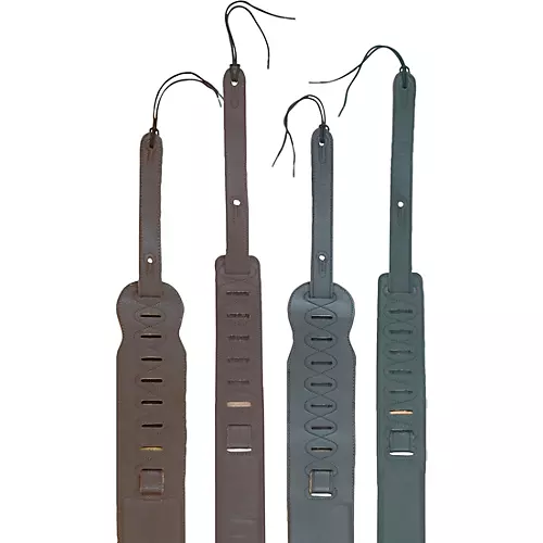 Levy's Italian Glove Leather Guitar Strap Black 2 1/2 In