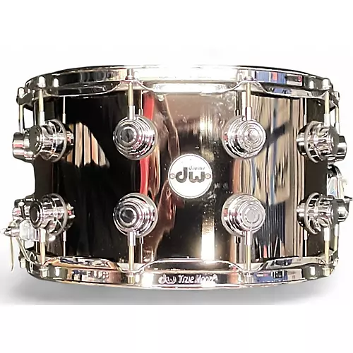 Used DW 14X8 COLLECTORS SERIES BRASS SNARE Drum Black Black 216