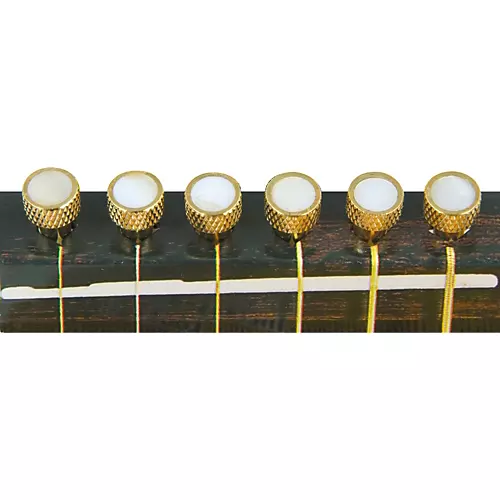 D'Andrea Tone Pins Brass Bridge Pin Set Mother of Pearl